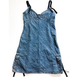 DKNY Denim Dress Size 5 with pockets RESERVED